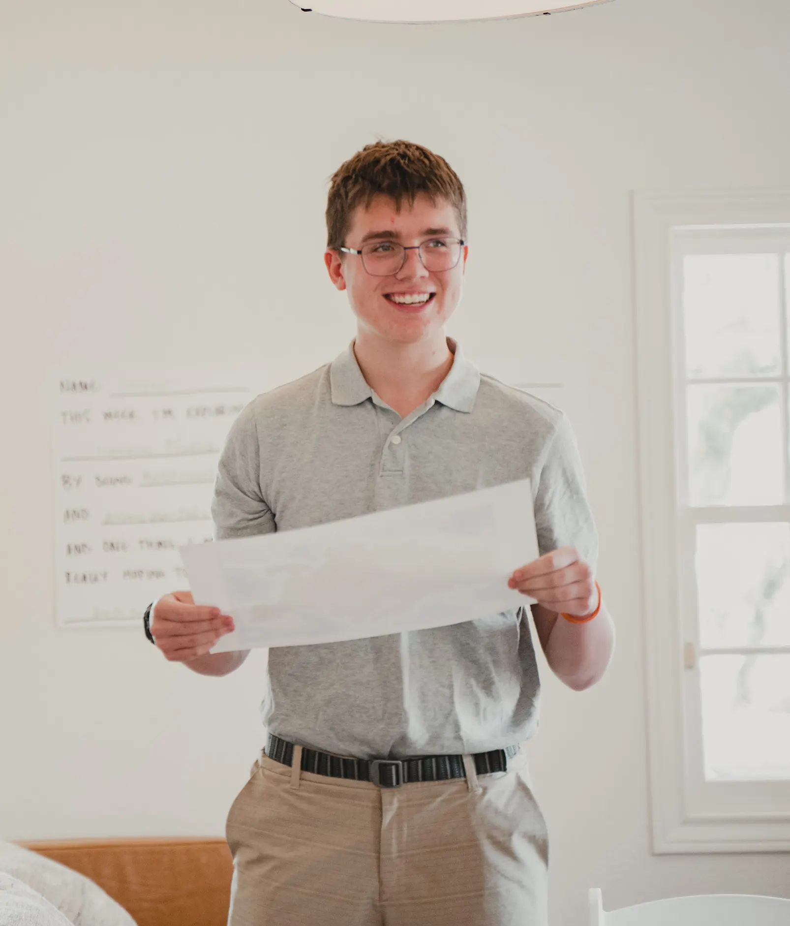A LeapYear student presenting ideas to a group