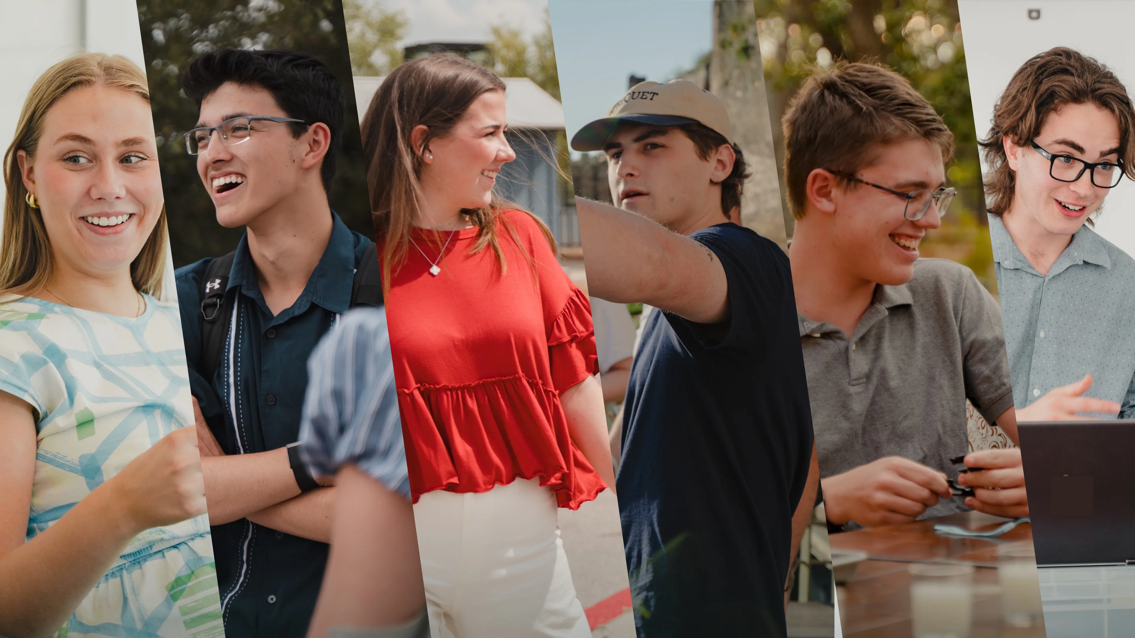 Portraits of Sarah, Zach, Claire, Holden, Sawyer, and Dominic, LeapYear’s founding cohort